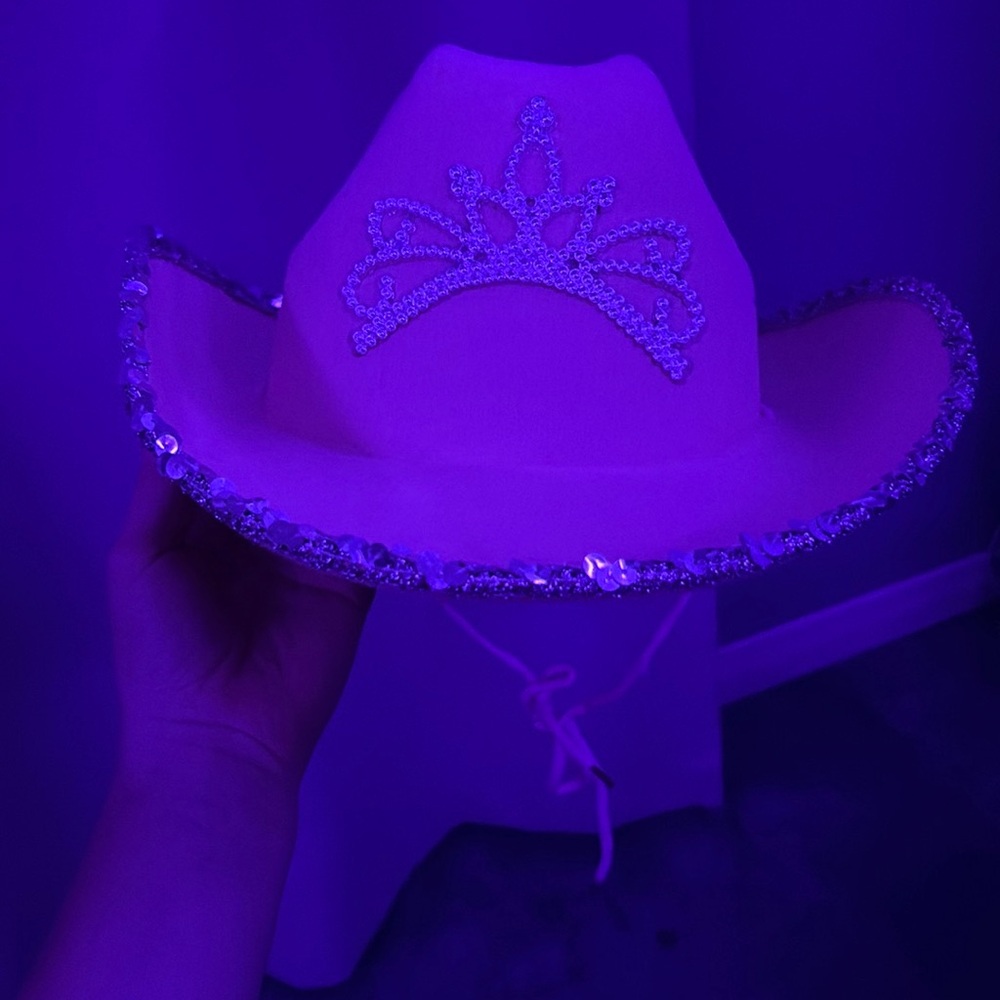 Chapeau de cowboy rose